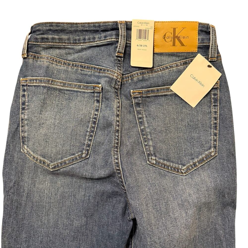Calvin Klein New Women’s High Rise Skinny Ankle Jean, Stormy blue, stretch, 28 - Picture 5 of 7